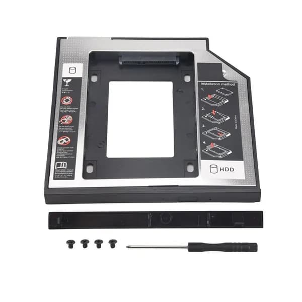 Универсальный SATA 2ND HDD SSD жесткий диск 9,5 мм для CD/DVD-ROM оптического отсека, кронштейн для SATA SSD диска.