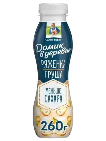 Ряженка Домик в Деревне спелая груша 2,1% БЗМЖ 260 мл