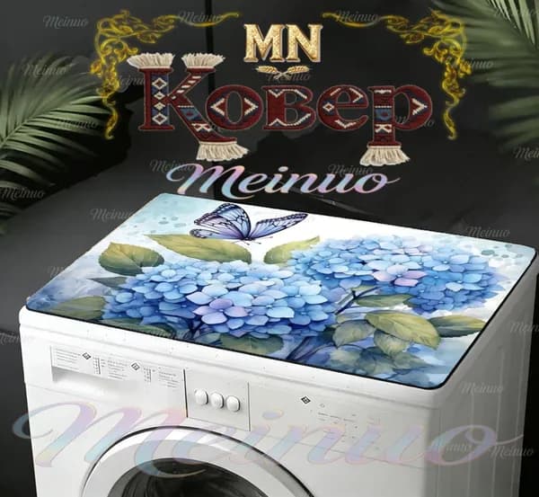 Коврик защитный 40x60 см бабочки разноцветный