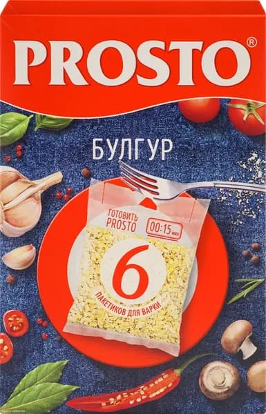 Булгур пшеничный PROSTO в пакетиках, 6х62, 6пак