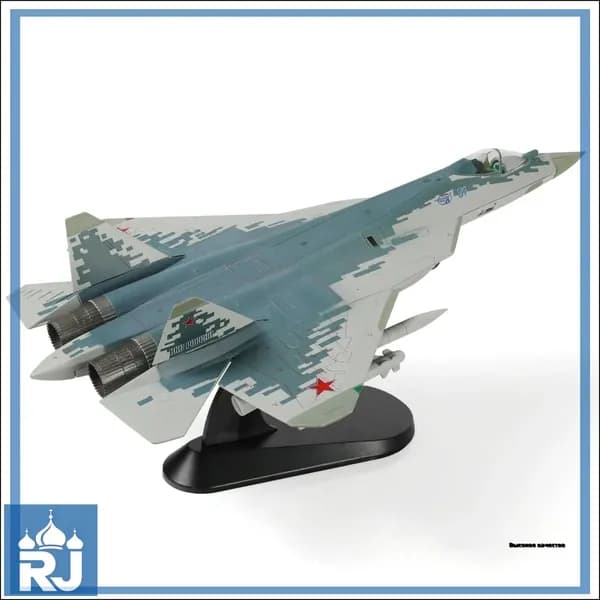 1 / 72 SU-57 Модель самолета с дисплейным стендом Военный стелс SU57 Plane Model Collection Подарок для взрослых