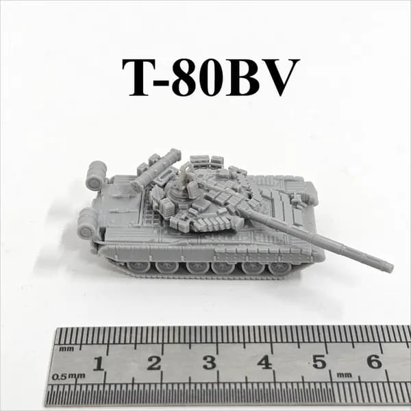Миниатюрная модель танка в масштабе 1:144, напечатанная на 3D-принтере, из смолы, советские основные боевые танки Второй мировой войны T34/KV1 /IS2/T26, Россия Т72/Т80/Т90
