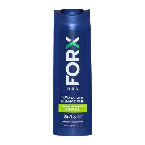 Гель для душа Forx Men Care Hydro Energy восстановление и энергия 400мл