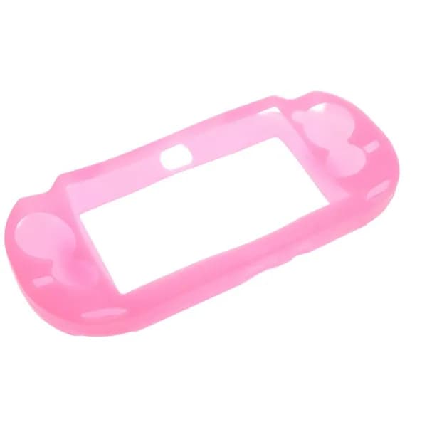 Розовый силиконовый чехол для игровой приставки Sony PlayStation PS Vita, защитное покрытие от царапин