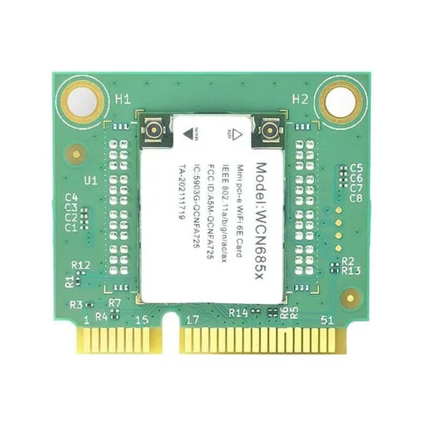 Shirley-NFA725 NFA765 WCN685 Модуль WiFi WIFI6E AX6000 2.4G 5G 6GHz Bluetooth 5.2 Мини PCIE Беспроводная Адаптерная Карта