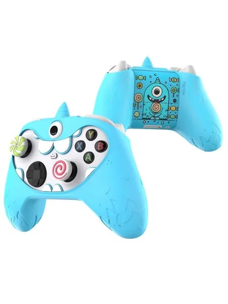 PlayVital чехол для контроллера Xbox Series X/S MonoEye Monster, силиконовый антискользящий, полная защита, голубой