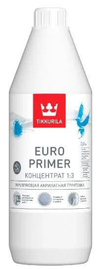 TIKKURILA Euro Primer грунтовка универсальная прозрачная (0.9л)