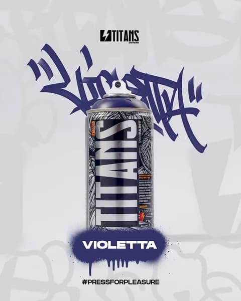 Аэрозольная краска для граффити и дизайна TITANS 23 Violetta 300мл.