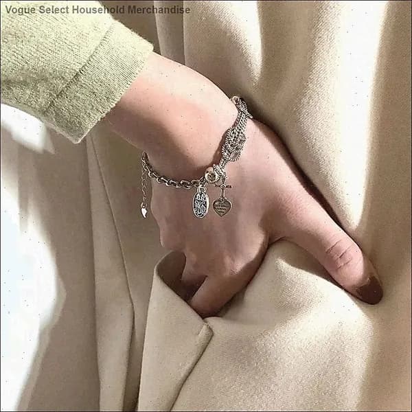 Тайское серебро для женщин Винтажный браслет