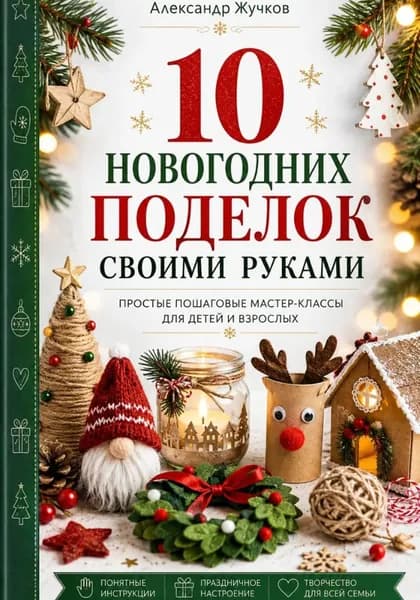 10 новогодних поделок своими руками. Простые пошаговые мастер-классы для детей и взрослых | Жучков Александр | Электронная книга