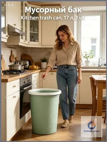 Мусорный бак Kitchen trash can, 17 л, 1 шт