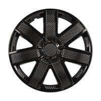 Колпаки колесные 15" "гелакси", черный глянец, карбон, компл. 2 Шт.