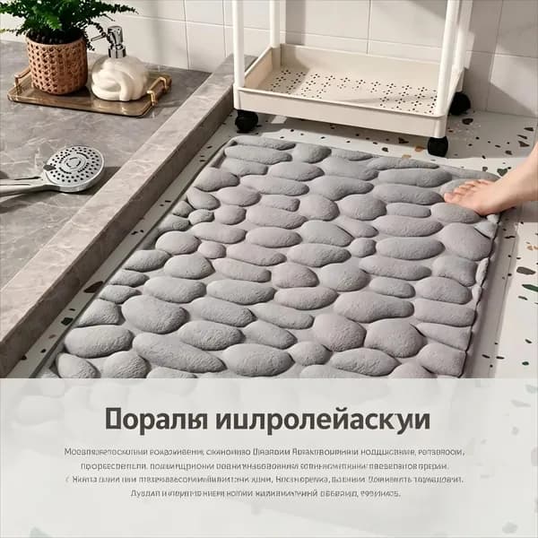 Коврик набор для ванной и туалета 50x80 см
