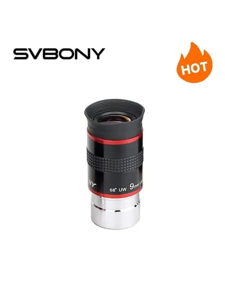 SVBONY 68 градусов 9 мм 1.25" сверхширокоугольный окуляр для телескопа, металлический корпус, для просмотр звездных скоплений