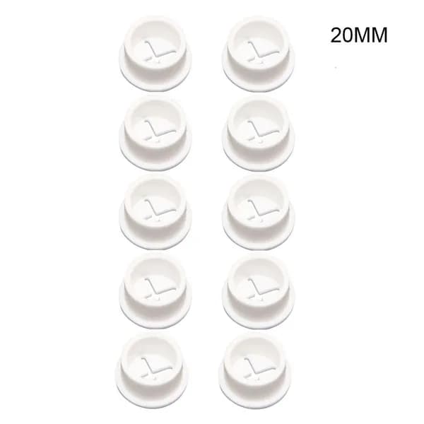 10 штук силиконовых уплотнителей для кабеля, Белый - 20mm