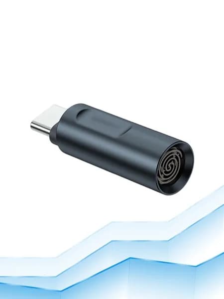 Алюминиевая USB-зажигалка Type C, Серый