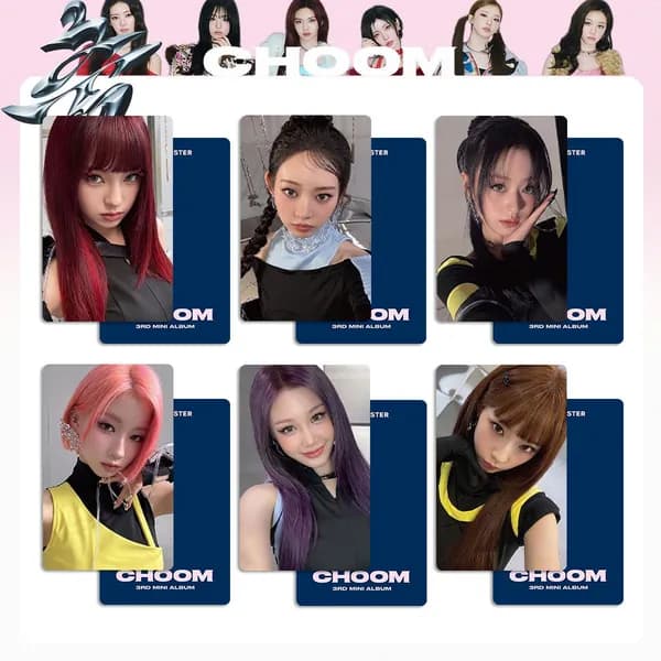 BABYMONSTER Карточки CHOOM AHYEON ASA k-pop карточки коллекционные Фотокарточки 54 * 86 мм 6 шт