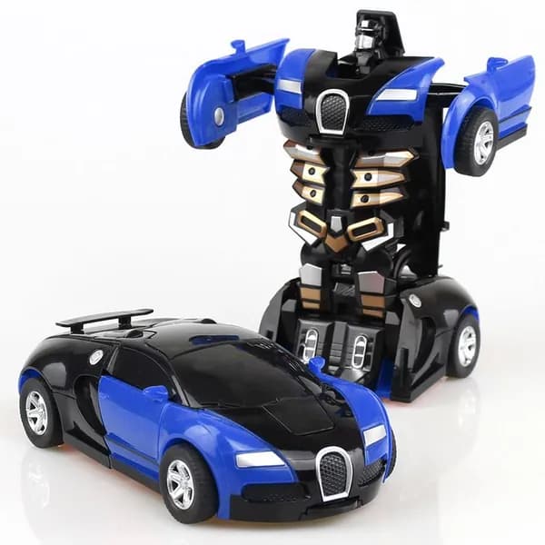Игрушечный автомобиль-трансформер с функцией удара, машинка-робот, подарок для мальчика