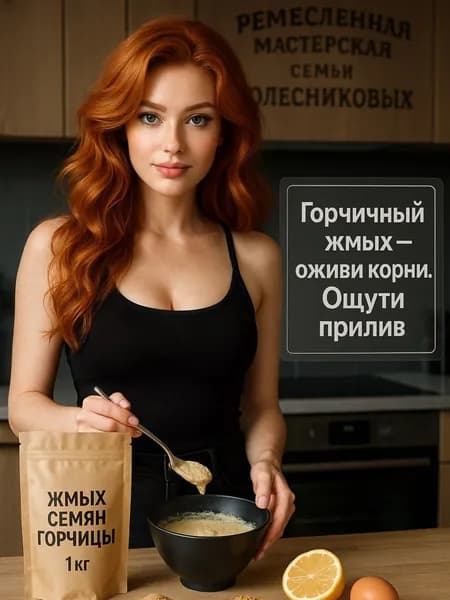 Жмых семян горчицы после отжима сыродавленного масла - 1000 г