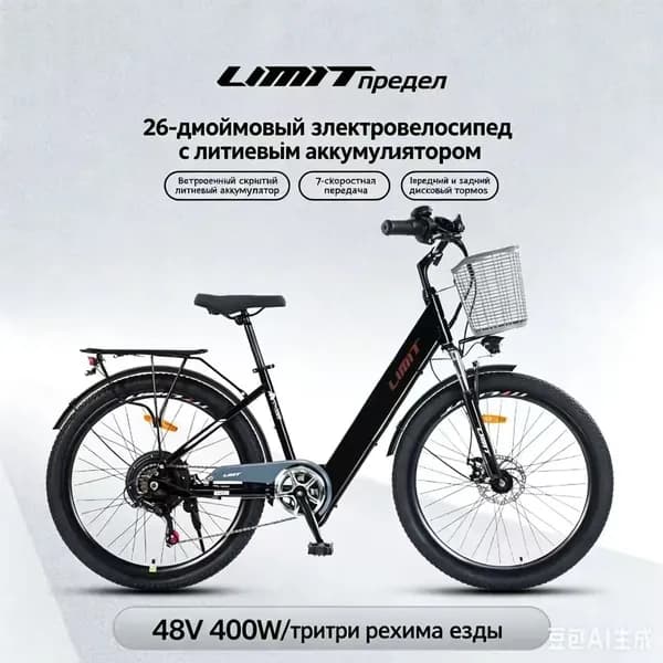 Электровелосипед 2025, 400 Вт
