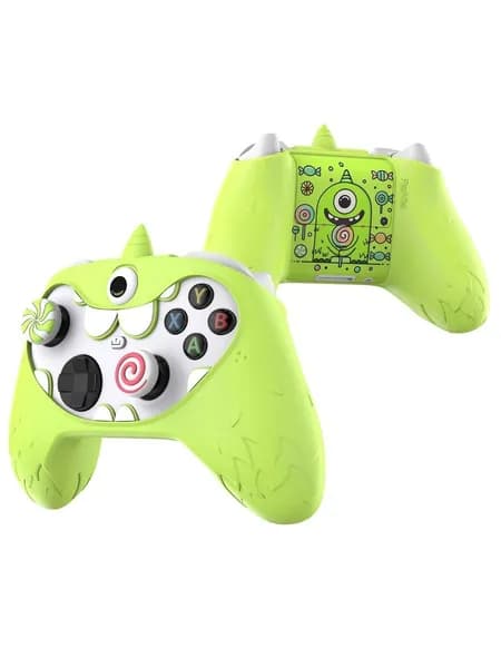 PlayVital Силиконовый Чехол для Геймпада Xbox Series X/S MonoEye Monster, Милый Противоскользящий, Зелёный
