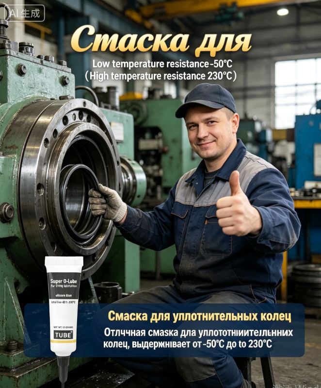 Смазка силиконовая -гель для моек высокого давления кёрхер К3 К4 К5 К6 К7, 1 шт