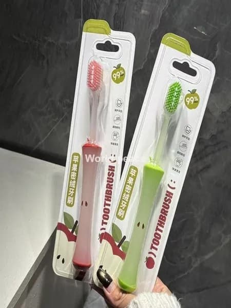 Зубная щетка Green apple red apple, упаковка из 2 штук