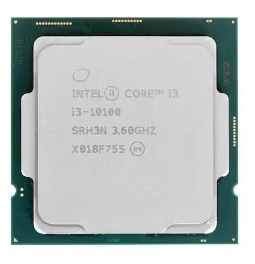 Процессор Intel Core i3-10100 (CM8070104291317) OEM - LGA 1200, 4 х 3.6 ГГц, L2 - 1 МБ, L3 - 6 МБ, 2хDDR4-2666 МГц, Intel UHD Graphics 630, TDP 65 Вт