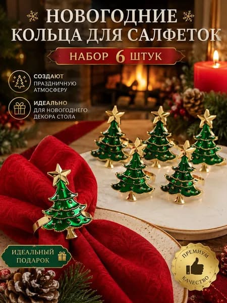 Кольцо для салфеток 6 шт.