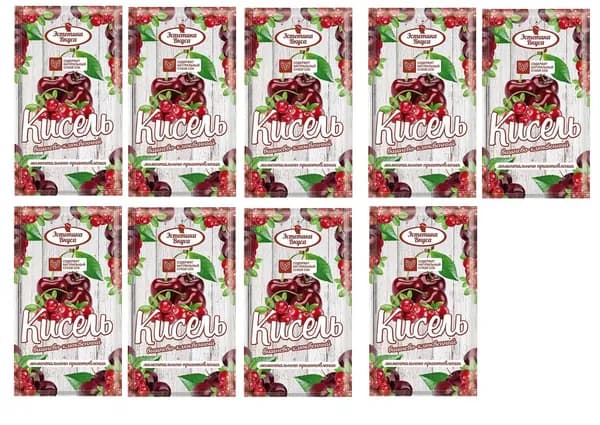 Эстетика Вкуса Кисель Кисель вишнево-клюквенный, 30г, 9 шт