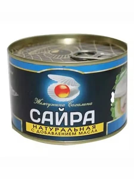 Сайра Жемчужина Сахалина кусочки в масле 277 г
