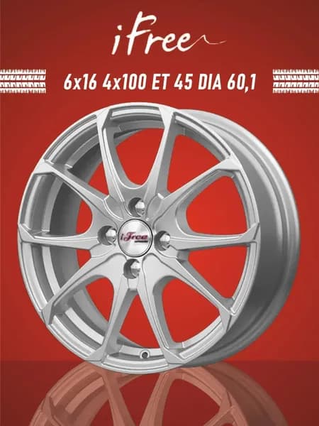 iFree Такеши Колесный диск Литой 16x6" PCD4х100 ET45 D60.1