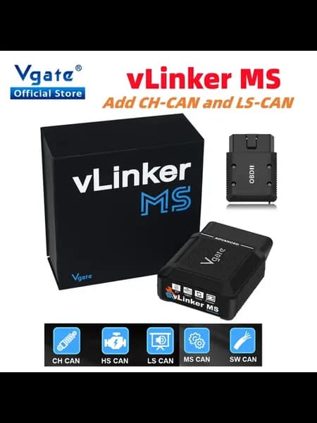 Диагностический Сканер vLinker MS ELM327 Bluetooth OBD