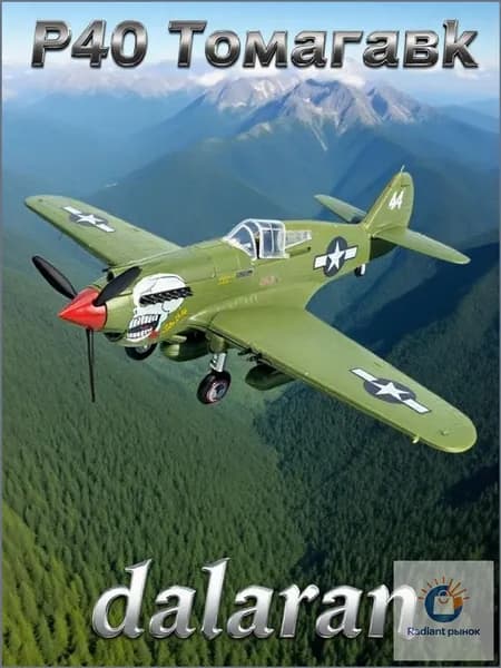 Самолет P-40 Томагавк (США, ВВВ) 1:48 - Сборная модель без клея и окраски детальная Dalaran
