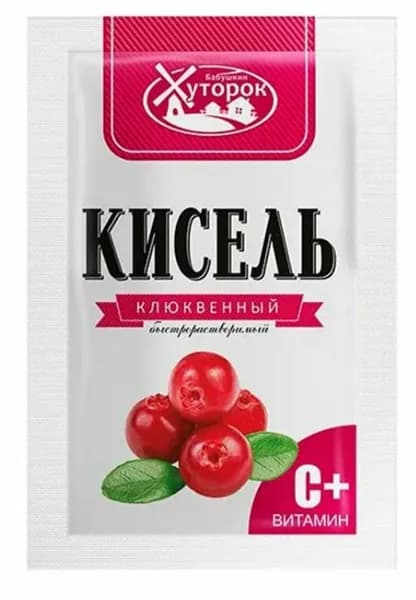 Хуторок Кисель Клюква, 30 г