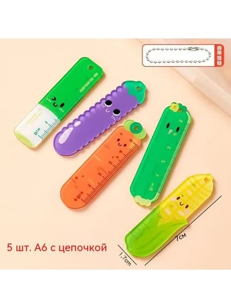 Линейка закладок с мультяшными животными