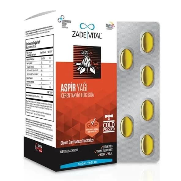 Zade Vital Сафлоровое масло 60 мягких капсул