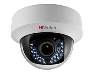 1Мп Купольная HD-TVI видеокамера Hikvision HIWATCH DS-T107 (2.8-12) с ИК-подсветкой до 30м