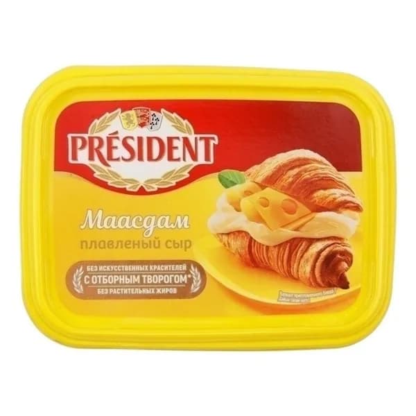 Сыр плавленый President Мааздам 45% БЗМЖ 200 г