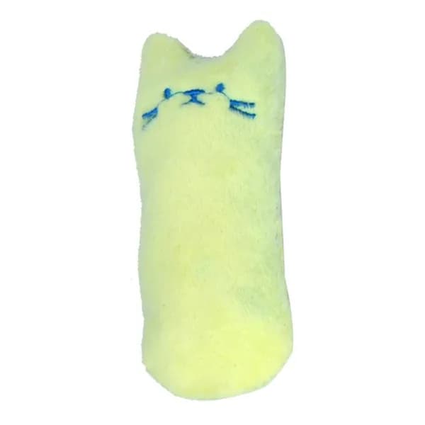 Игрушка для кошек мягкая с кошачьей мятой и шуршалкой мятная подушечка для зубов и грызения интерактивная плюшевая