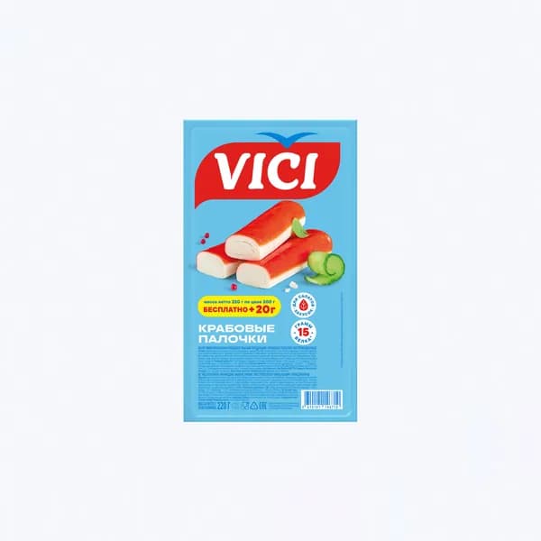 Крабовые палочки 220 г, VICI