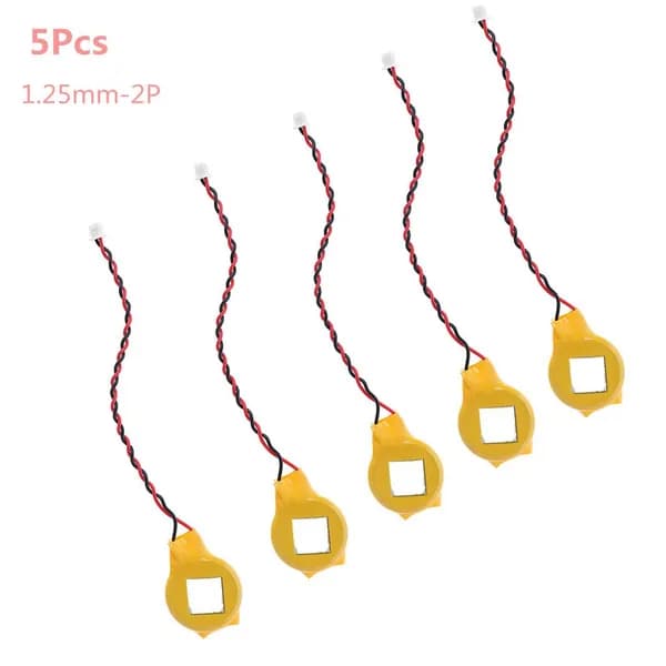 5 ШТ./ЛОТ CR2032 2032 Аккумулятор с проводом 2pin Материнская плата ноутбука BIOS CMOS