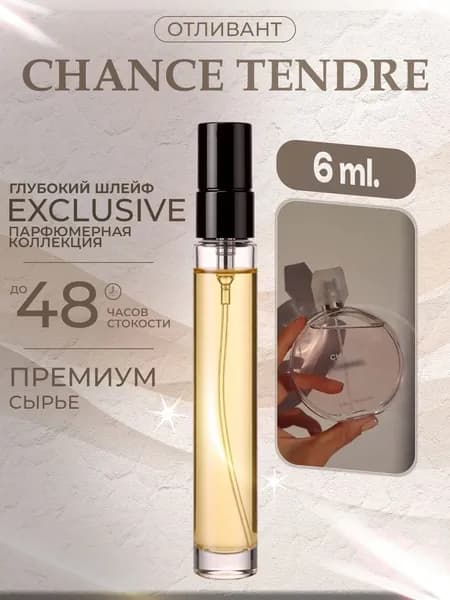 XOXO PARFUMER Наливная парфюмерия Chance Tendre  Шанс Тендер Розовый  отливант духов 6 мл