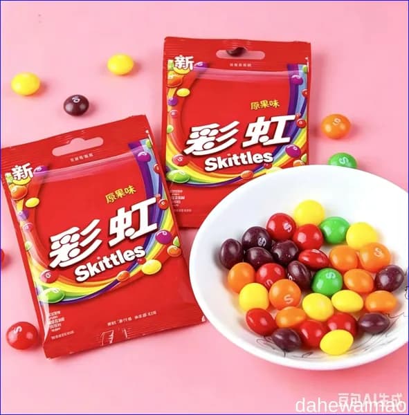 Сладости Skittles с необычным сочетанием цветов и фруктов в удобной упаковке