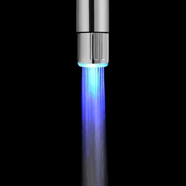 Светодиодный смеситель для душа из нержавейки, 7 цветов RGB