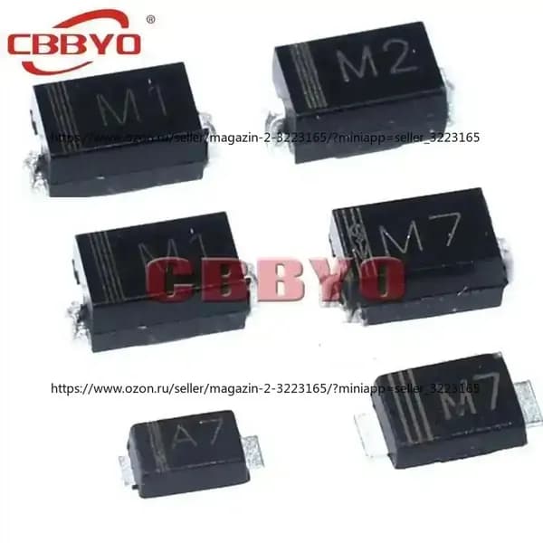 100шт /упак Rectifier DioDe RS2M DO-214AC Schottky DioDes whole new