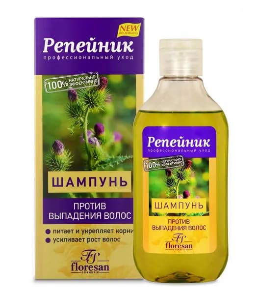 Флоресан Шампунь против выпадения волос "Репейник" 250мл, арт. ФЛ-80