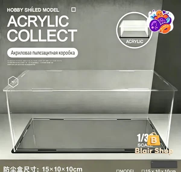 Парковка для машинок, гараж для машин детский, прозрачный акриловый бокс витрина