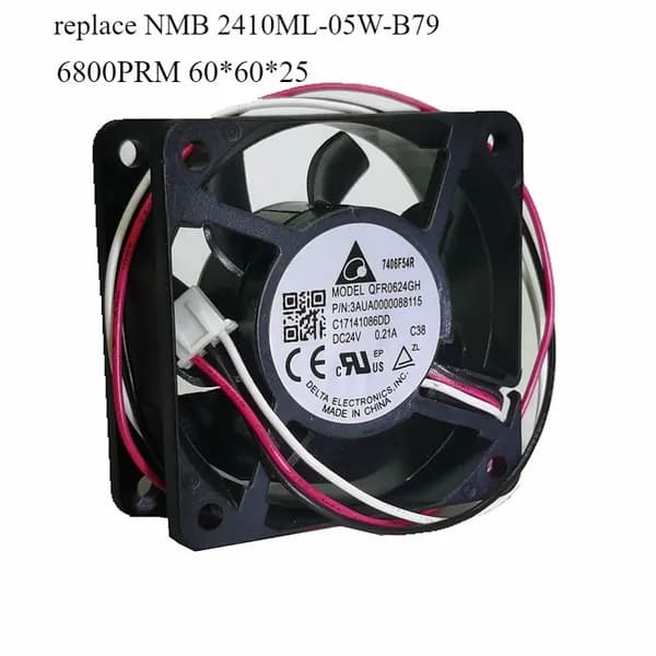 DELTA QFR0624GH Вентилятор охлаждения DC 24V 0.21A 60 * 60 * 25MM 3AUA0000088115 Инверторный вентилятор заменяет NMB 2410ML-05W-B79