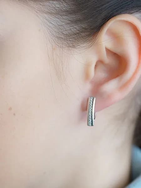 Sirius Серьги "Дорожка" женские серебро 925 пробы